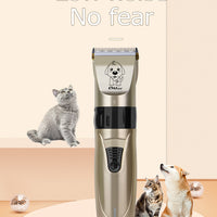 HKM-966931 Professional Pet Clipper with Titanium Ceramic Blade, Large Capacity Rechargeable Battery, and 4 Positioning Combs for Grooming Dogs