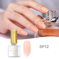 HKM-368787 Fat Jelly Nail Polish Glue - 6ml, 12 Color Options for Stunning Nail Art