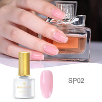 HKM-368787 Fat Jelly Nail Polish Glue - 6ml, 12 Color Options for Stunning Nail Art