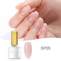 HKM-368787 Fat Jelly Nail Polish Glue - 6ml, 12 Color Options for Stunning Nail Art
