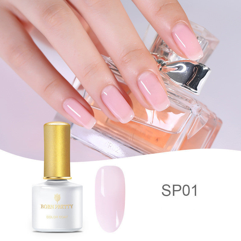 HKM-368787 Fat Jelly Nail Polish Glue - 6ml, 12 Color Options for Stunning Nail Art