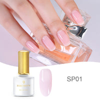 HKM-368787 Fat Jelly Nail Polish Glue - 6ml, 12 Color Options for Stunning Nail Art