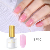 HKM-368787 Fat Jelly Nail Polish Glue - 6ml, 12 Color Options for Stunning Nail Art