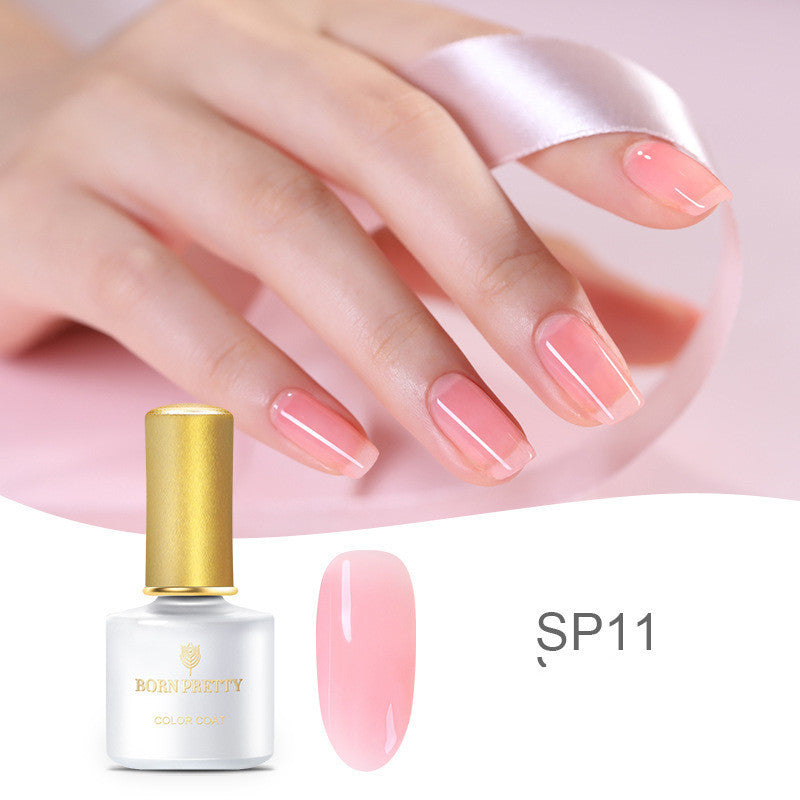 HKM-368787 Fat Jelly Nail Polish Glue - 6ml, 12 Color Options for Stunning Nail Art