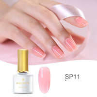 HKM-368787 Fat Jelly Nail Polish Glue - 6ml, 12 Color Options for Stunning Nail Art