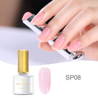 HKM-368787 Fat Jelly Nail Polish Glue - 6ml, 12 Color Options for Stunning Nail Art