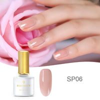 HKM-368787 Fat Jelly Nail Polish Glue - 6ml, 12 Color Options for Stunning Nail Art