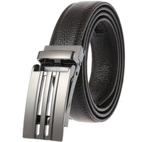 HKM-626707 Automatic Buckle Genuine Leather Belt - Fashionable and Stylish Design