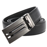 HKM-626707 Automatic Buckle Genuine Leather Belt - Fashionable and Stylish Design