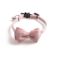HKM-182291 Solid Color Cloth Cat Collar - Adjustable 1.0*28CM with Transparent Packaging