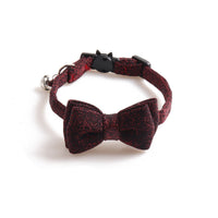 HKM-182291 Solid Color Cloth Cat Collar - Adjustable 1.0*28CM with Transparent Packaging