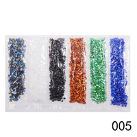 HKM-661395 Diamond Glass Fragments for Nail Art - Gold and Silver Broken Glass Sequins (26g, QCR10128)