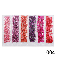 HKM-661395 Diamond Glass Fragments for Nail Art - Gold and Silver Broken Glass Sequins (26g, QCR10128)