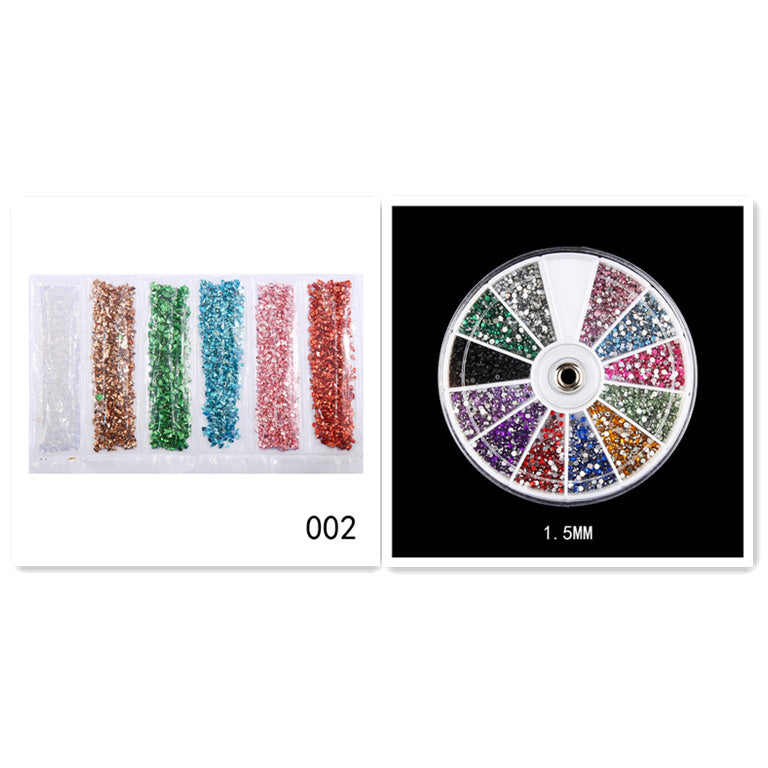 HKM-661395 Diamond Glass Fragments for Nail Art - Gold and Silver Broken Glass Sequins (26g, QCR10128)