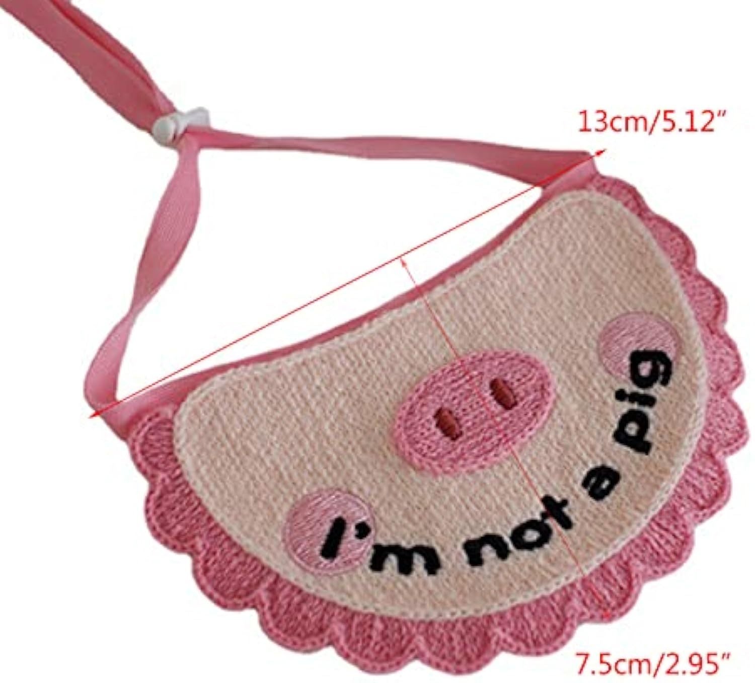 HKM-399507 Ultra Soft Crocheted Cat Towel with Adorable Pig Design for Pet Care