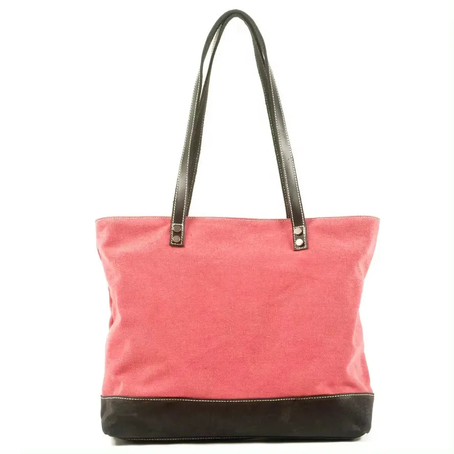 KTX-480019 Retro Fashion Canvas Large Shoulder Handbag with Eco-Friendly Materials