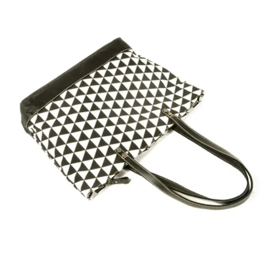 KTX-480019 Retro Fashion Canvas Large Shoulder Handbag with Eco-Friendly Materials