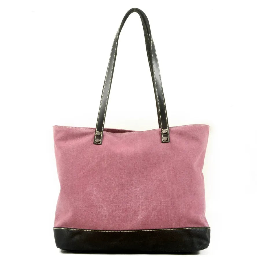 KTX-480019 Retro Fashion Canvas Large Shoulder Handbag with Eco-Friendly Materials