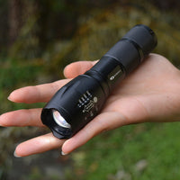 HKM-531347 High-Performance Aluminum Alloy LED Flashlight with 18650 Battery, Super Bright T6 Outdoor Light