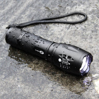 HKM-531347 High-Performance Aluminum Alloy LED Flashlight with 18650 Battery, Super Bright T6 Outdoor Light