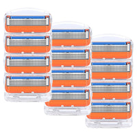 HKM-446099 Five-Layer Men's Manual Shaver with Transparent Orange Blade Box
