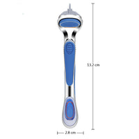 HKM-446099 Five-Layer Men's Manual Shaver with Transparent Orange Blade Box