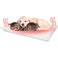 HKM-021203 Self-Heating Dog and Cat Bed Cushion with Berber Fleece - 60x45CM Thermal Pet Blanket