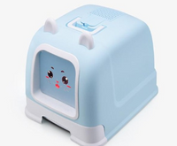 HKM-426451 Enclosed Cat Litter Box with Convenient Drawer System