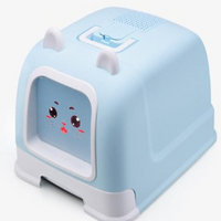 HKM-426451 Enclosed Cat Litter Box with Convenient Drawer System