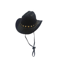 HKM-931347 Adjustable Star Cowboy Hat for Cats and Dogs - Soft Non-Woven Fabric Pet Cap for Photo Shoots and Festive Events