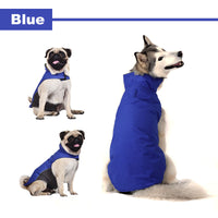 HKM-977299 Cozy Red and Dark Blue Vest Jacket for Medium to Large Dogs