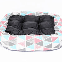 HKM-020051 Cozy Soft Doghouse with Breathable Knitted Wool Lining and Eco-Friendly Cotton Exterior