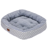 HKM-020051 Cozy Soft Doghouse with Breathable Knitted Wool Lining and Eco-Friendly Cotton Exterior