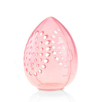 HKM-421395 Transparent Dry Powder Puff Storage Box - Lightweight PP Plastic, 55x75mm