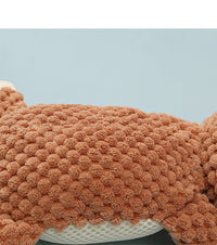HKM-011347 Small Dog Molar Toy for Puppies – Plush and Cotton Rope with Sounds – Available in Green Rhino, Gray Elephant, Brown Monkey