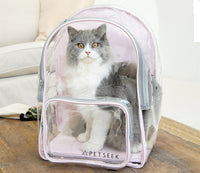 HKM-279571 Transparent Portable Cat Carrier Backpack for Outdoor Walks