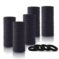 HKM-348627 Soft High Elastic Seamless Hair Rings - 100 Pack in Various Colors
