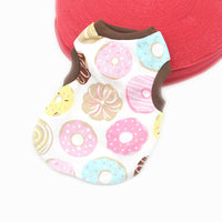 HKM-937299 Candy-Colored Thin Cotton Printed Vest for Pets in Various Fun Designs