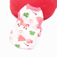 HKM-937299 Candy-Colored Thin Cotton Printed Vest for Pets in Various Fun Designs