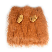 HKM-728979 Pet Lion Mane Wig Costume for Dogs and Cats - Warm Winter Apparel with Ear Detail, Adjustable Size