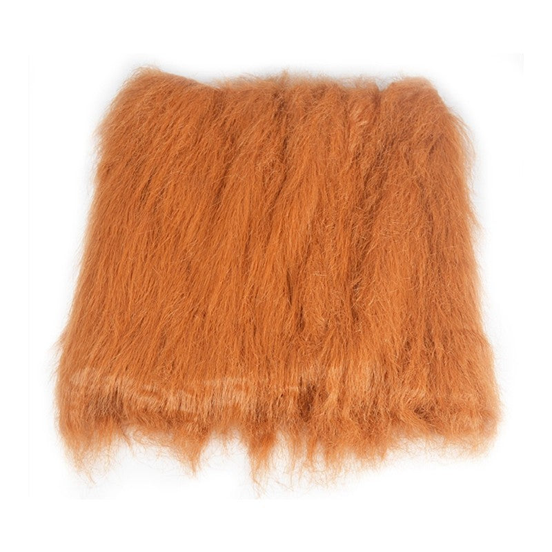 HKM-728979 Pet Lion Mane Wig Costume for Dogs and Cats - Warm Winter Apparel with Ear Detail, Adjustable Size