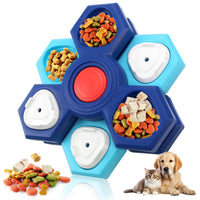 HKM-206803 Interactive Dog Puzzle Bowl for Slow Feeding and IQ Training - Multi-layered Treat Dispensing Dispenser for Cats and Dogs