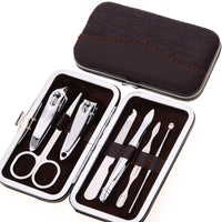 HKM-048851 7-Piece Carbon Steel Nail Clipper Set with Zipper Storage Bag