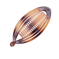 HKM-528275 Bright Black and Hawksbill Color Three Fish Clip Hairpin for Women