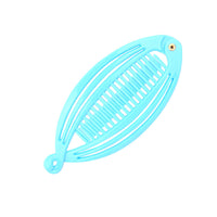 HKM-528275 Bright Black and Hawksbill Color Three Fish Clip Hairpin for Women
