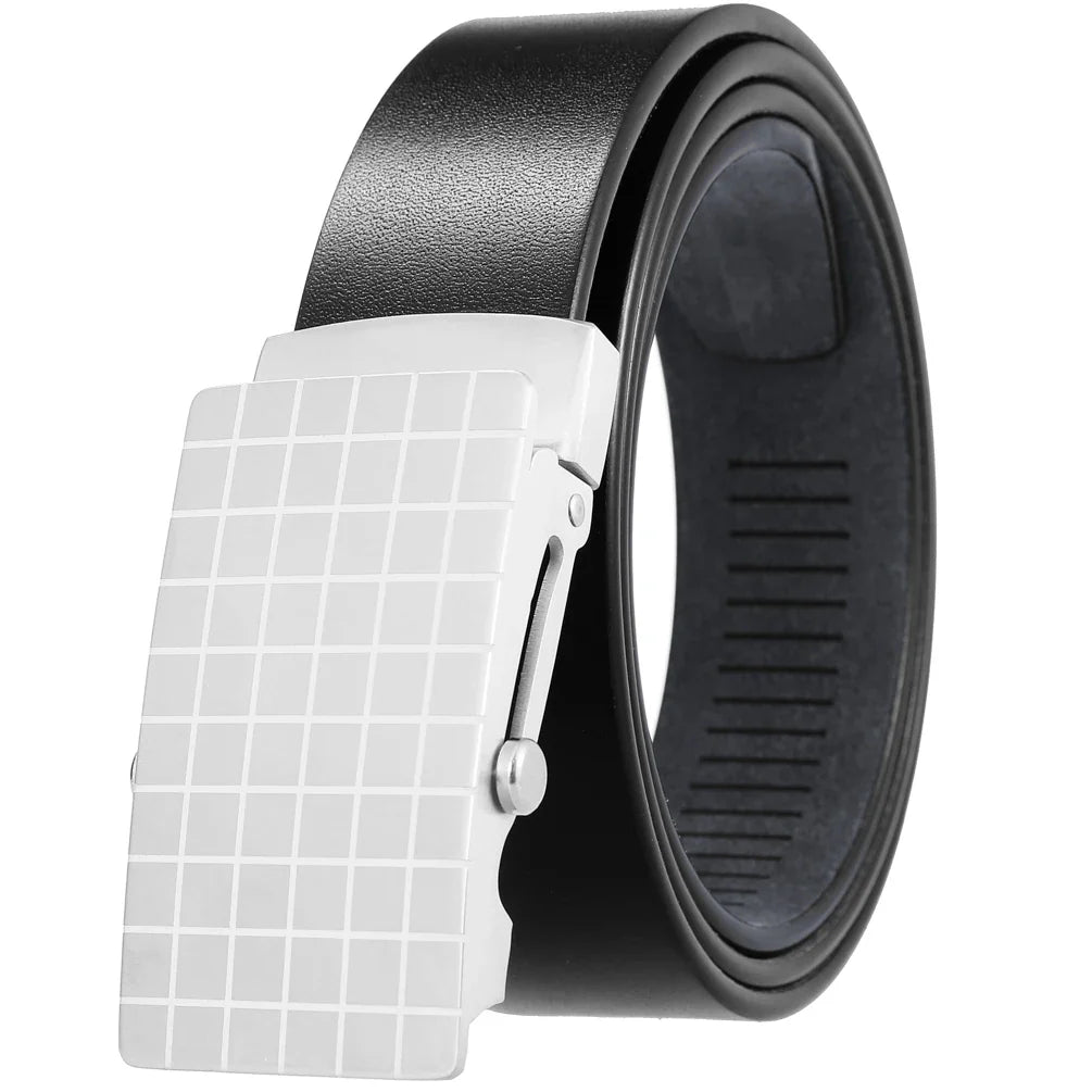 HKM-309075 Stainless Steel Business Roller Buckle Belt - Model LY36-61546-8