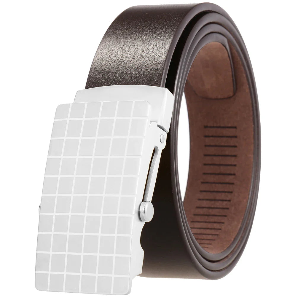 HKM-309075 Stainless Steel Business Roller Buckle Belt - Model LY36-61546-8