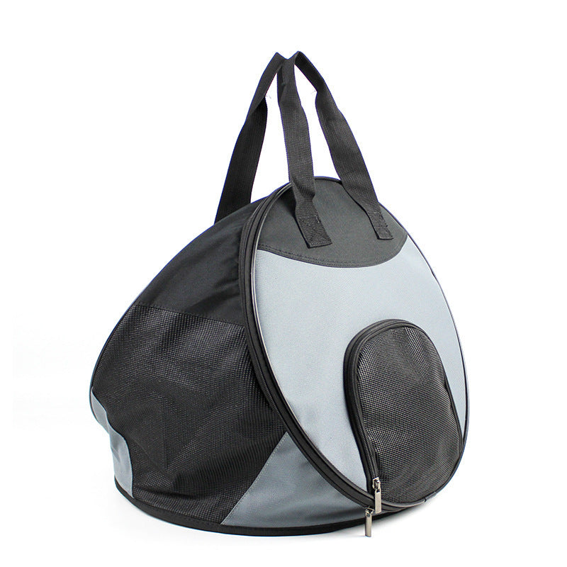 HKM-890451 Portable Pet Handbag - Breathable Polyester Carrier for Cats and Dogs (up to 12 lbs)