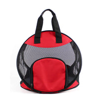 HKM-890451 Portable Pet Handbag - Breathable Polyester Carrier for Cats and Dogs (up to 12 lbs)