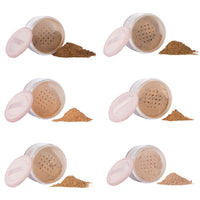 HKM-745619 Mineral Loose Powder Makeup with Puff for Oil Control and Natural Finish